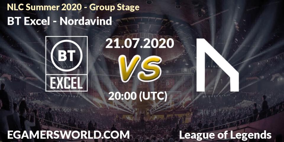BT Excel vs Nordavind: Betting TIp, Match Prediction. 21.07.20. LoL, NLC Summer 2020 - Group Stage