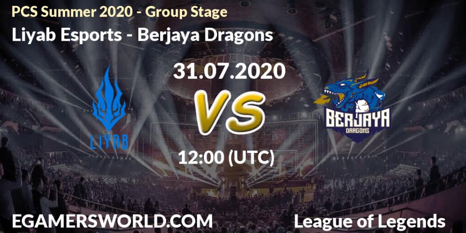 Liyab Esports vs Berjaya Dragons: Betting TIp, Match Prediction. 31.07.2020 at 12:00. LoL, PCS Summer 2020 - Group Stage