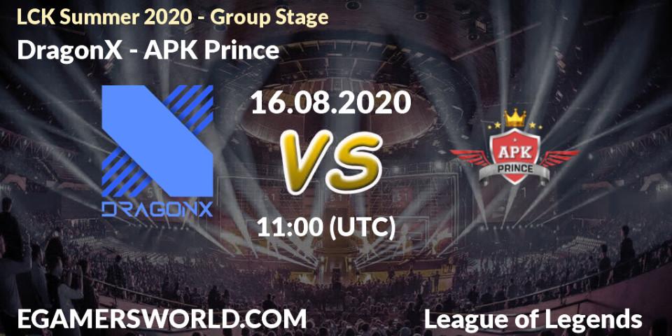 DragonX vs SeolHaeOne Prince: Betting TIp, Match Prediction. 16.08.20. LoL, LCK Summer 2020 - Group Stage