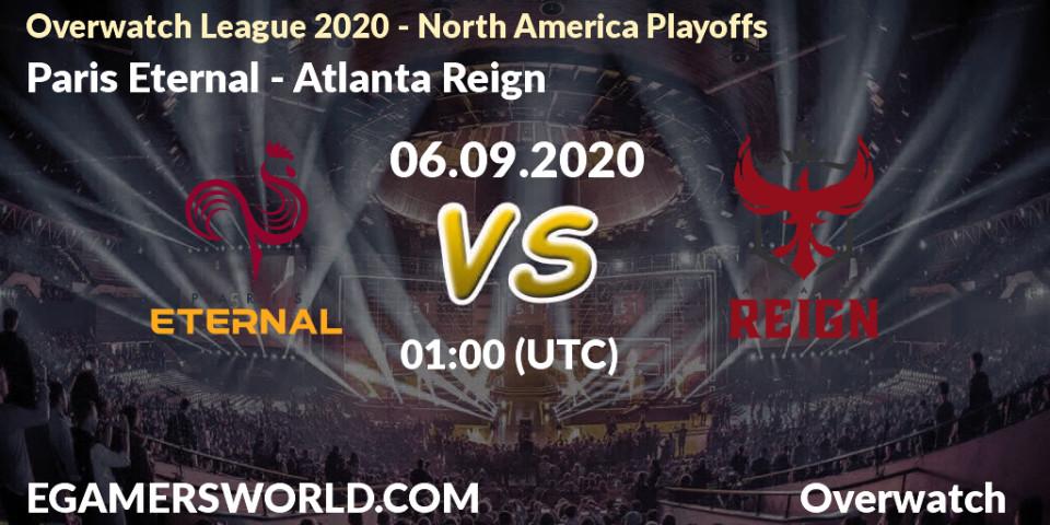 Paris Eternal vs Atlanta Reign: Betting TIp, Match Prediction. 06.09.20. Overwatch, Overwatch League 2020 - North America Playoffs
