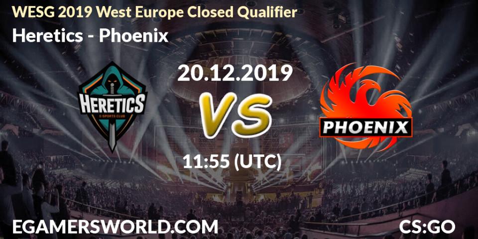 Heretics vs Phoenix: Betting TIp, Match Prediction. 20.12.19. CS2 (CS:GO), WESG 2019 West Europe Closed Qualifier