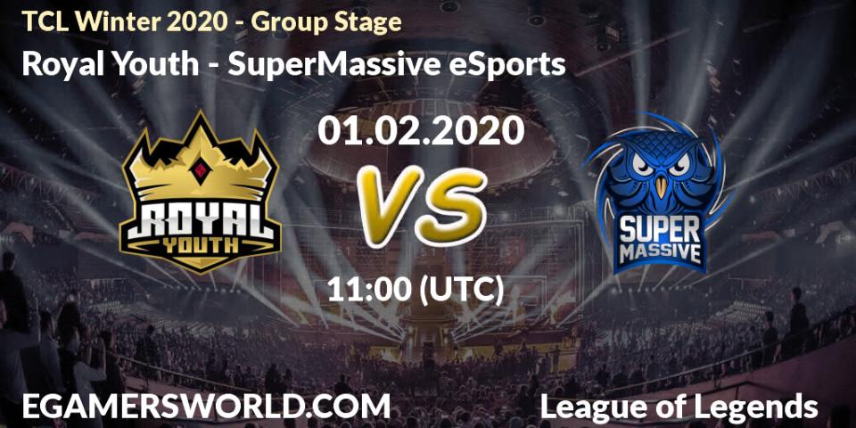 Royal Youth vs SuperMassive eSports: Betting TIp, Match Prediction. 01.02.20. LoL, TCL Winter 2020 - Group Stage