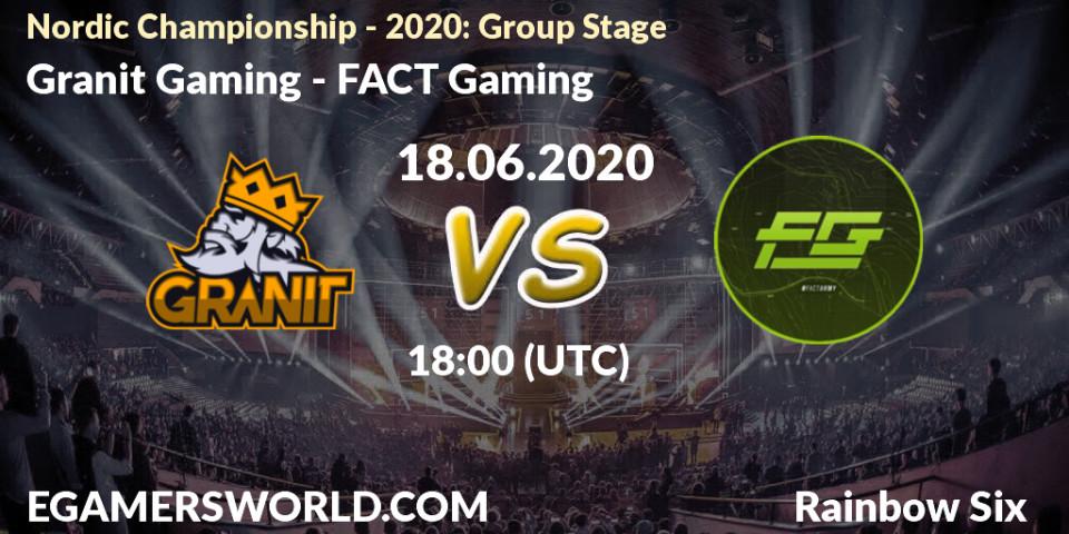 Granit Gaming vs Ambush: Betting TIp, Match Prediction. 18.06.2020 at 18:00. Rainbow Six, Nordic Championship - 2020: Group Stage