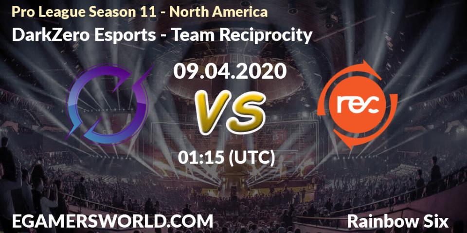 DarkZero Esports vs Team Reciprocity: Betting TIp, Match Prediction. 09.04.20. Rainbow Six, Pro League Season 11 - North America