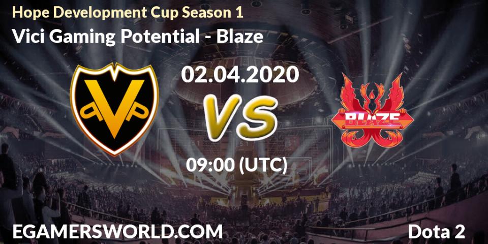 Vici Gaming Potential vs Blaze: Betting TIp, Match Prediction. 02.04.20. Dota 2, Hope Development Cup Season 1