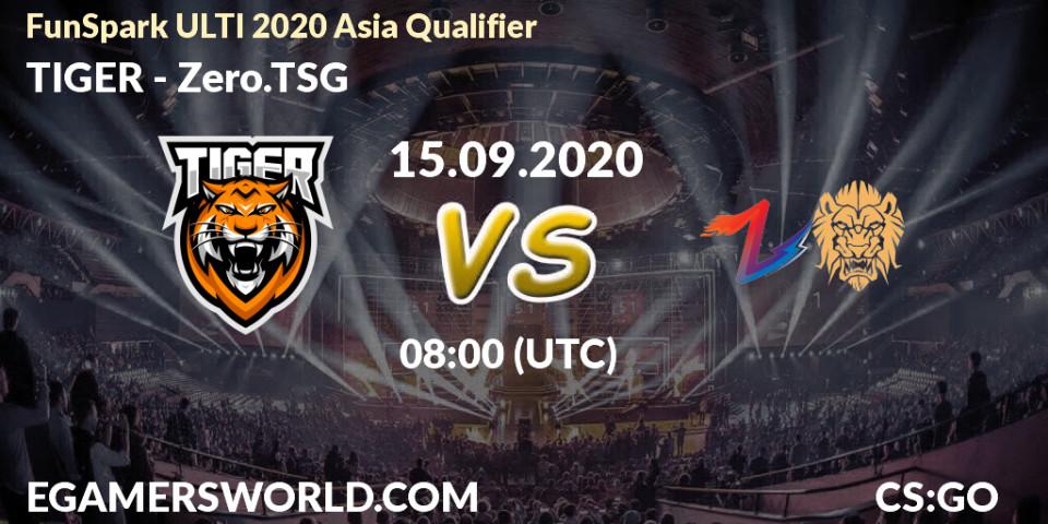 TIGER vs Zero.TSG: Betting TIp, Match Prediction. 15.09.2020 at 08:00. Counter-Strike (CS2), FunSpark ULTI 2020 Asia Qualifier