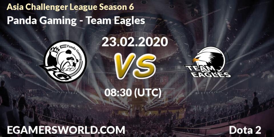 Panda Gaming vs Team Eagles: Betting TIp, Match Prediction. 23.02.20. Dota 2, Asia Challenger League Season 6