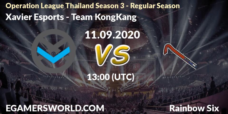 Xavier Esports vs Team KongKang: Betting TIp, Match Prediction. 11.09.2020 at 13:00. Rainbow Six, Operation League Thailand Season 3 - Regular Season