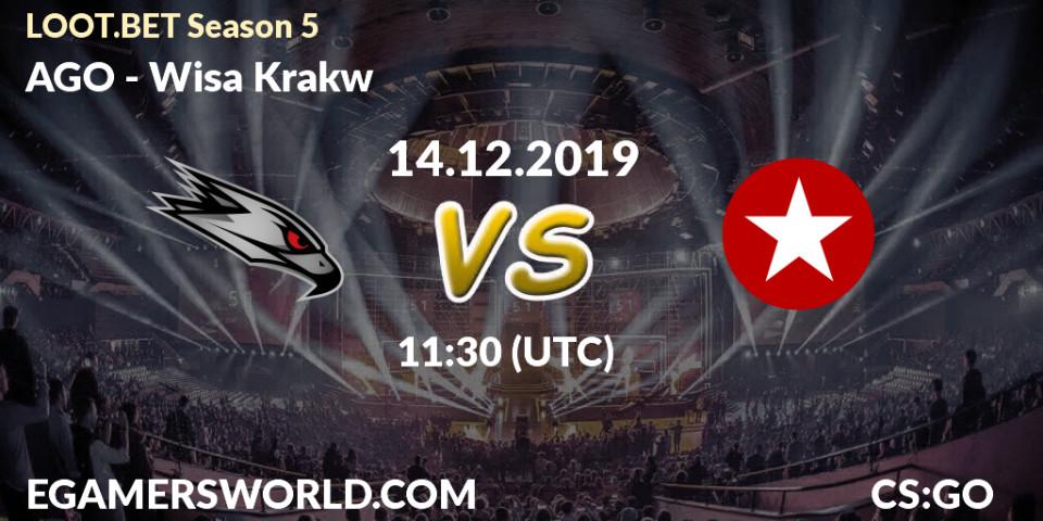 AGO vs Wisła Kraków: Betting TIp, Match Prediction. 14.12.19. CS2 (CS:GO), LOOT.BET Season 5