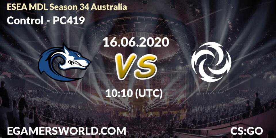 Control vs PC419: Betting TIp, Match Prediction. 17.06.20. CS2 (CS:GO), ESEA MDL Season 34 Australia