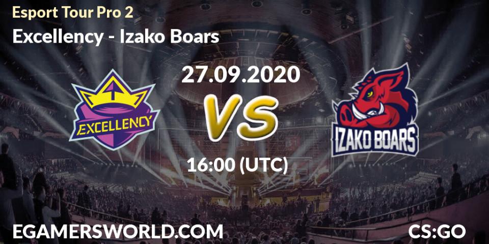 Excellency vs Izako Boars: Betting TIp, Match Prediction. 27.09.2020 at 16:05. Counter-Strike (CS2), Esport Tour Pro 2