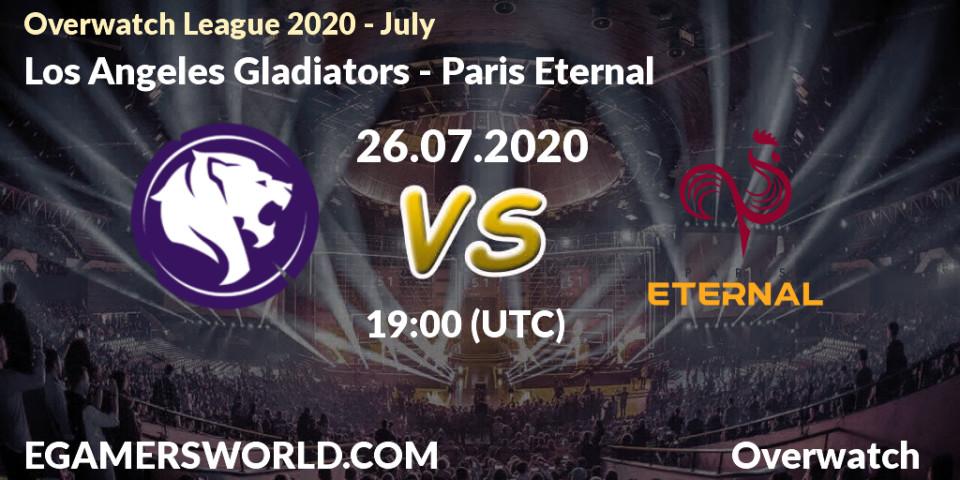 Los Angeles Gladiators vs Paris Eternal: Betting TIp, Match Prediction. 26.07.20. Overwatch, Overwatch League 2020 - July