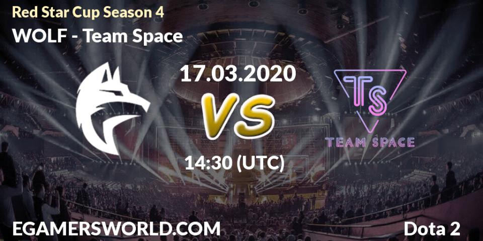 WOLF vs Team Space: Betting TIp, Match Prediction. 17.03.2020 at 13:34. Dota 2, Red Star Cup Season 4