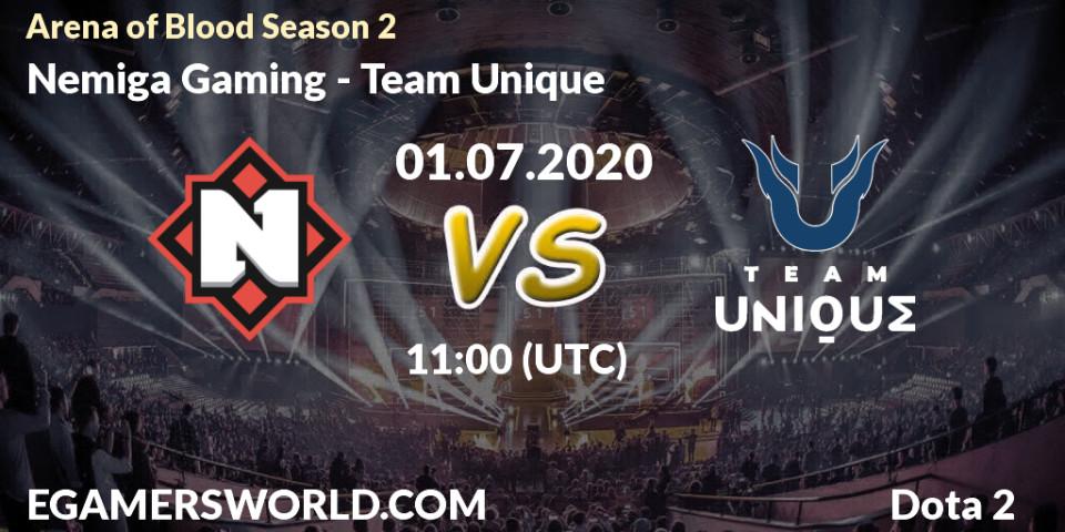 Nemiga Gaming vs Team Unique: Betting TIp, Match Prediction. 01.07.2020 at 11:00. Dota 2, Arena of Blood Season 2