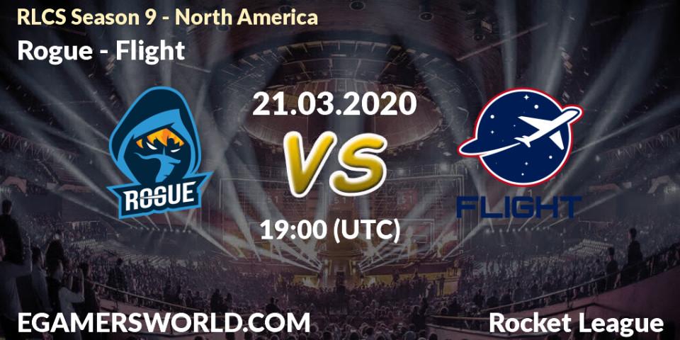 Rogue vs Flight: Betting TIp, Match Prediction. 21.03.20. Rocket League, RLCS Season 9 - North America