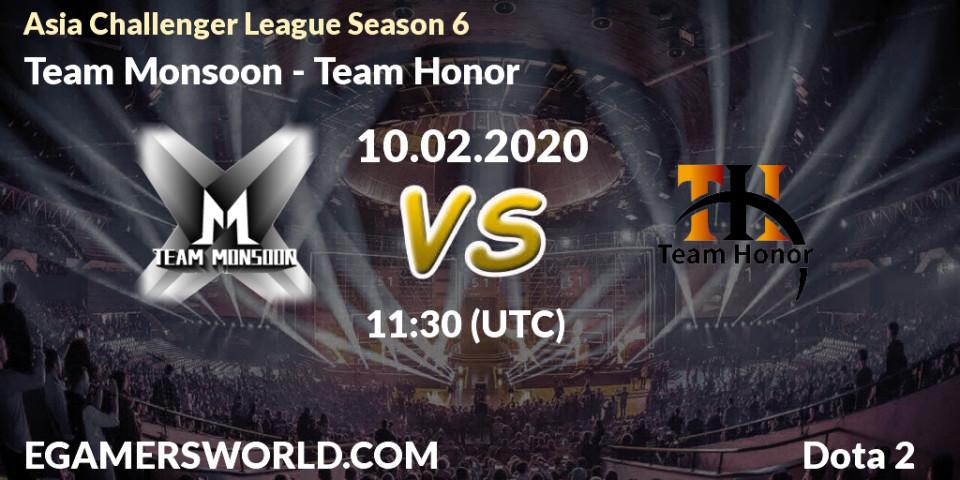 Team Monsoon vs Team Honor: Betting TIp, Match Prediction. 18.02.20. Dota 2, Asia Challenger League Season 6