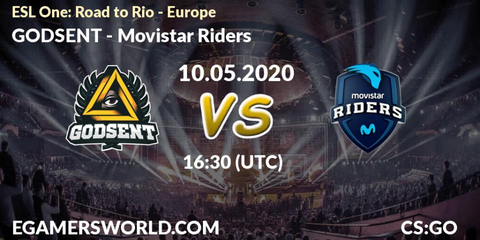 GODSENT vs Movistar Riders: Betting TIp, Match Prediction. 10.05.20. CS2 (CS:GO), ESL One: Road to Rio - Europe