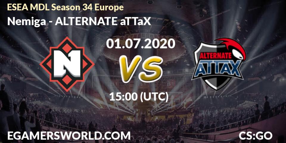 Nemiga vs ALTERNATE aTTaX: Betting TIp, Match Prediction. 01.07.2020 at 15:00. Counter-Strike (CS2), ESEA MDL Season 34 Europe