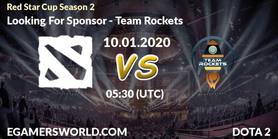 Looking For Sponsor vs Team Rockets: Betting TIp, Match Prediction. 10.01.20. Dota 2, Red Star Cup Season 2