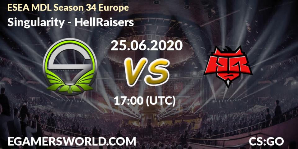Singularity vs HellRaisers: Betting TIp, Match Prediction. 25.06.20. CS2 (CS:GO), ESEA MDL Season 34 Europe