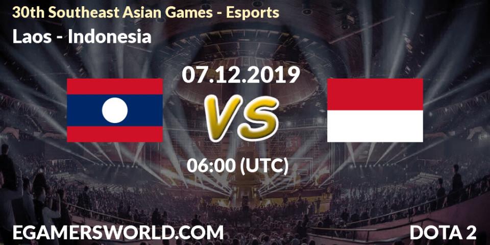 Laos vs Indonesia: Betting TIp, Match Prediction. 07.12.2019 at 14:00. Dota 2, 30th Southeast Asian Games - Esports