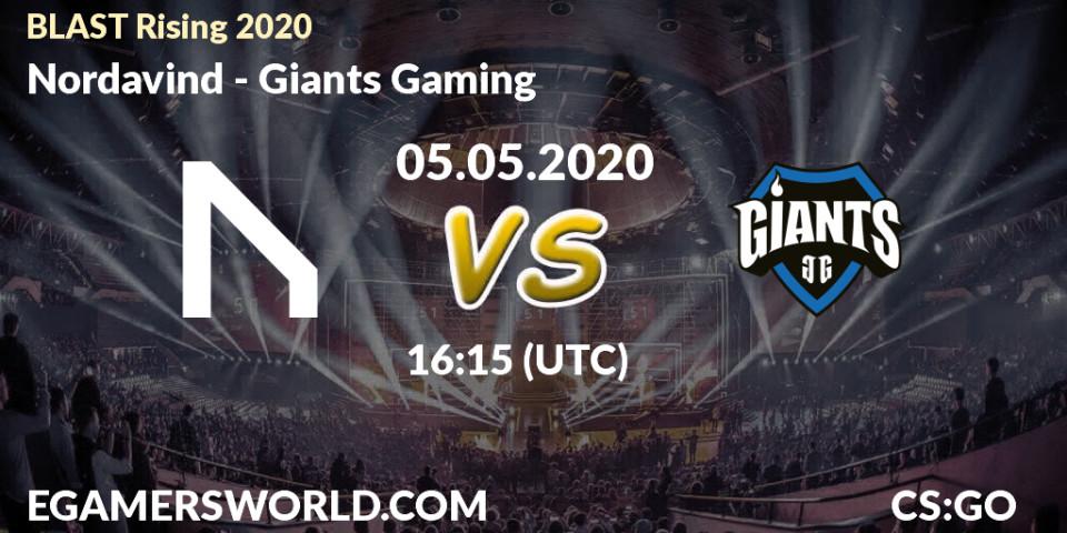 Nordavind vs Giants Gaming: Betting TIp, Match Prediction. 05.05.20. CS2 (CS:GO), BLAST Rising 2020