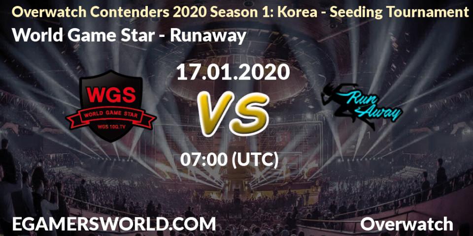 World Game Star vs Runaway: Betting TIp, Match Prediction. 17.01.20. Overwatch, Overwatch Contenders 2020 Season 1: Korea - Seeding Tournament