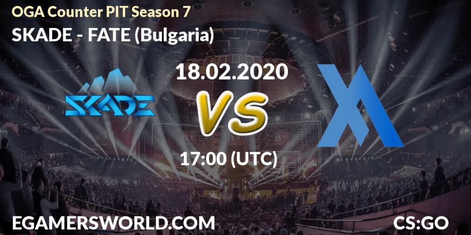PACT vs FATE (Bulgaria): Betting TIp, Match Prediction. 18.02.20. CS2 (CS:GO), OGA Counter PIT Season 7