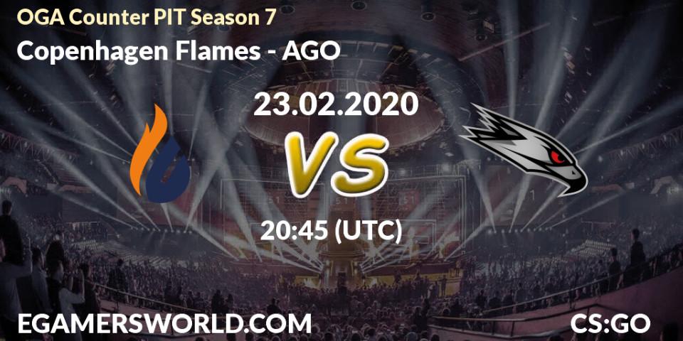 Copenhagen Flames vs AGO: Betting TIp, Match Prediction. 23.02.2020 at 20:45. Counter-Strike (CS2), OGA Counter PIT Season 7