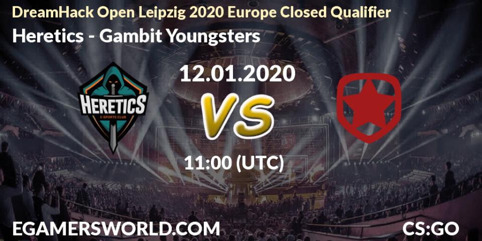 Heretics vs Gambit Youngsters: Betting TIp, Match Prediction. 12.01.20. CS2 (CS:GO), DreamHack Open Leipzig 2020 Europe Closed Qualifier