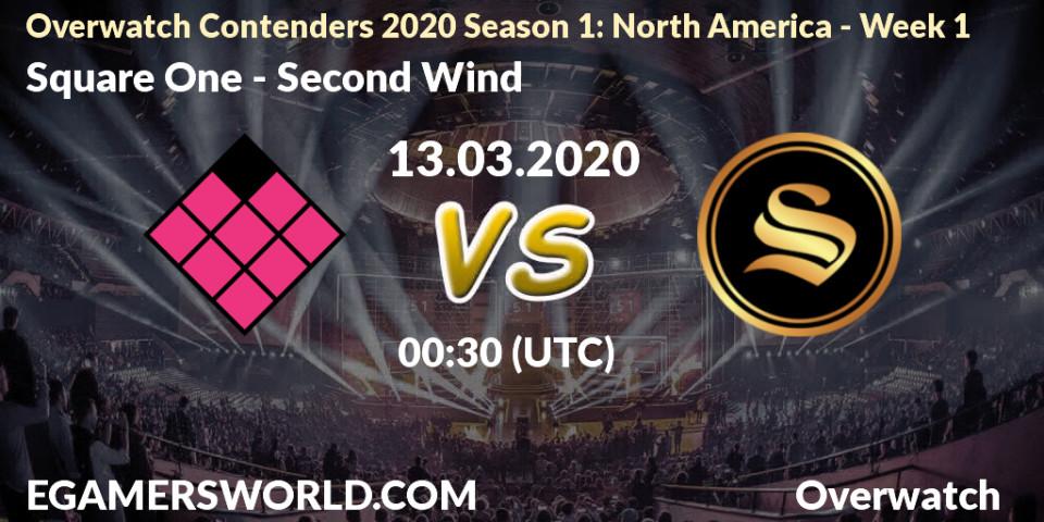 Square One vs Second Wind: Betting TIp, Match Prediction. 13.03.20. Overwatch, Overwatch Contenders 2020 Season 1: North America - Week 1