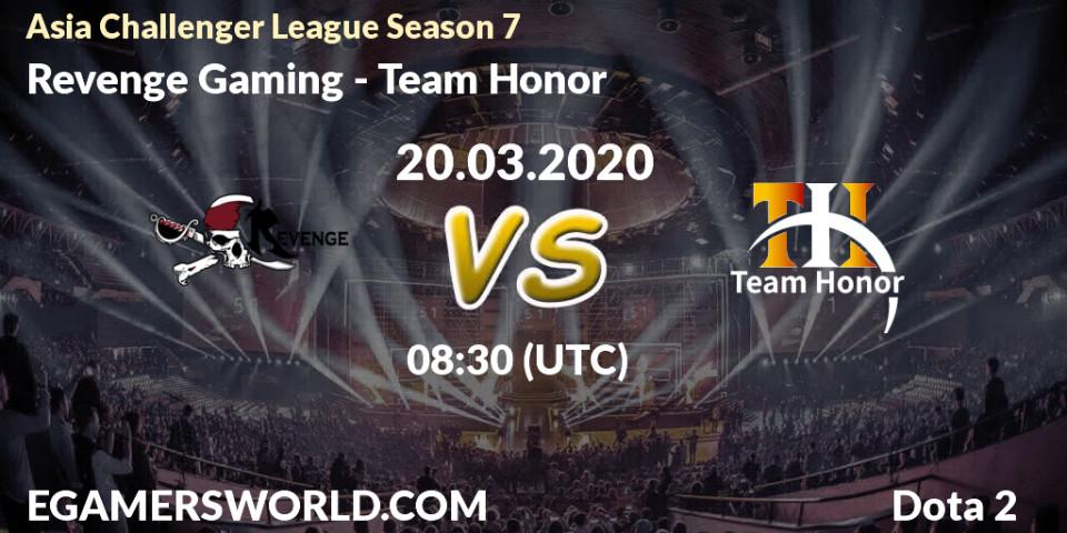 Revenge Gaming vs Team Honor: Betting TIp, Match Prediction. 20.03.20. Dota 2, Asia Challenger League Season 7