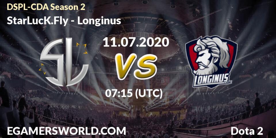 StarLucK.Fly vs Longinus: Betting TIp, Match Prediction. 11.07.20. Dota 2, Dota2 Secondary Professional League 2020 Season 2