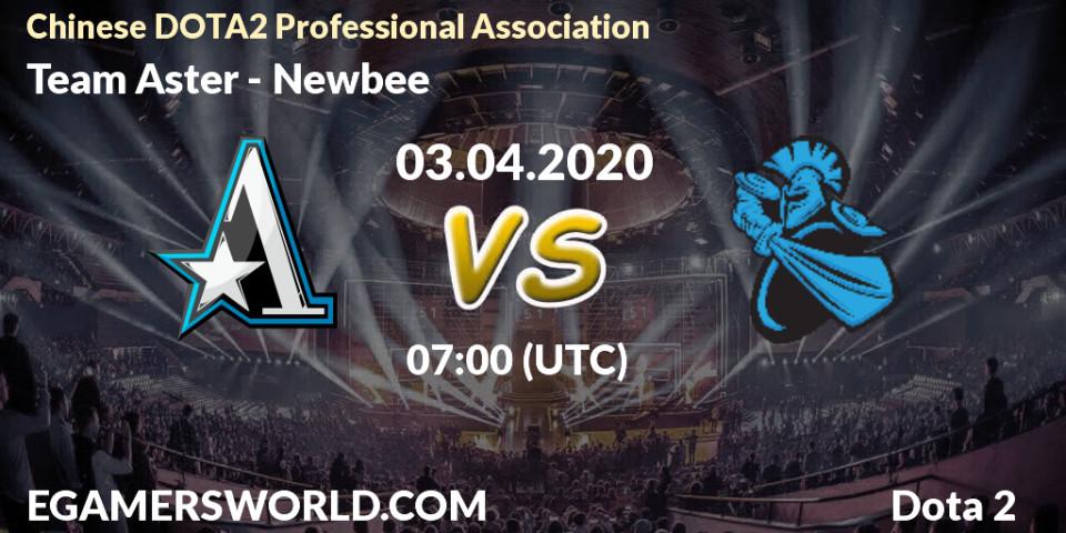 Team Aster vs Newbee: Betting TIp, Match Prediction. 03.04.20. Dota 2, CDA League Season 1