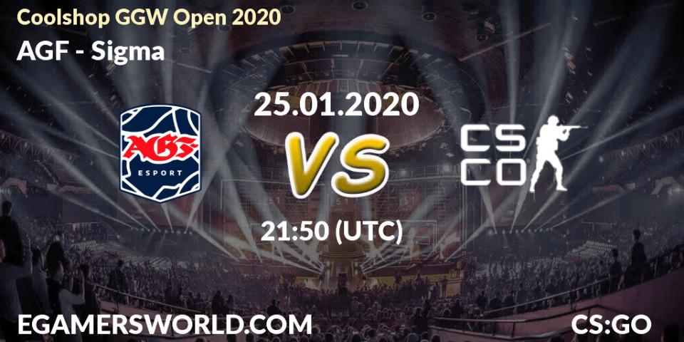 AGF vs Sigma: Betting TIp, Match Prediction. 25.01.20. CS2 (CS:GO), Coolshop GGW Open 2020