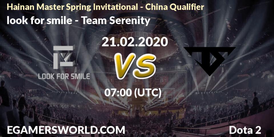 look for smile vs Team Serenity: Betting TIp, Match Prediction. 23.02.20. Dota 2, Hainan Master Spring Invitational - China Qualifier
