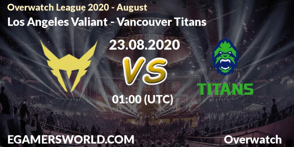 Los Angeles Valiant vs Vancouver Titans: Betting TIp, Match Prediction. 23.08.20. Overwatch, Overwatch League 2020 - August