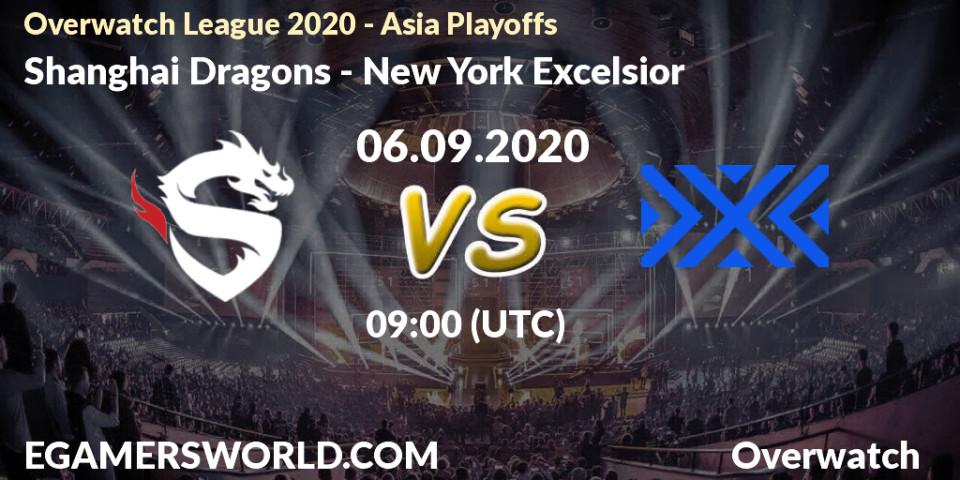Shanghai Dragons vs New York Excelsior: Betting TIp, Match Prediction. 06.09.20. Overwatch, Overwatch League 2020 - Asia Playoffs