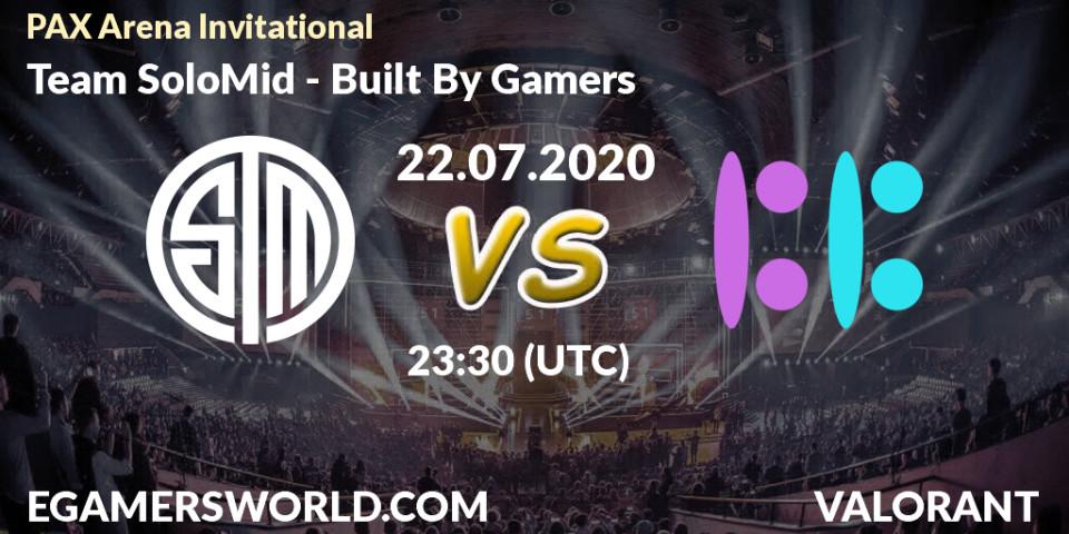 Team SoloMid vs Built By Gamers: Betting TIp, Match Prediction. 22.07.2020 at 23:30. VALORANT, PAX Arena Invitational