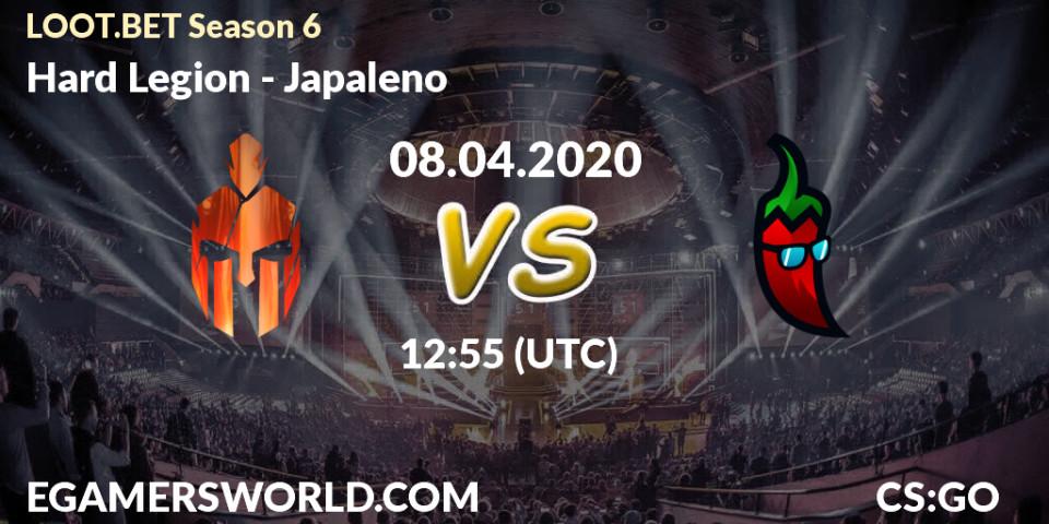 Hard Legion vs Japaleno: Betting TIp, Match Prediction. 08.04.20. CS2 (CS:GO), LOOT.BET Season 6