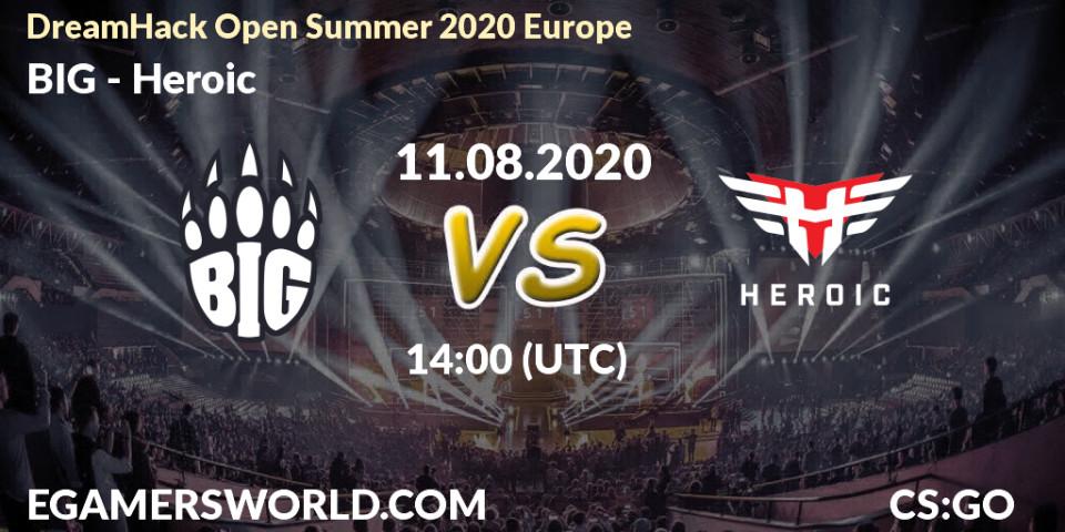BIG vs Heroic: Betting TIp, Match Prediction. 11.08.20. CS2 (CS:GO), DreamHack Open Summer 2020 Europe