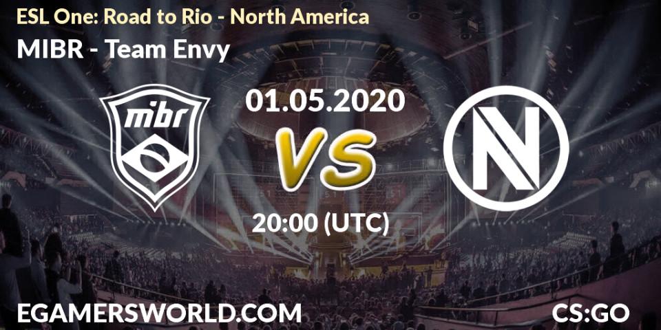 MIBR vs Team Envy: Betting TIp, Match Prediction. 01.05.20. CS2 (CS:GO), ESL One: Road to Rio - North America