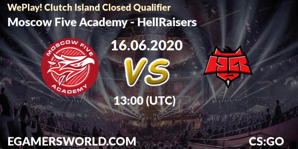 Moscow Five Academy vs HellRaisers: Betting TIp, Match Prediction. 16.06.2020 at 16:15. Counter-Strike (CS2), WePlay! Clutch Island Closed Qualifier
