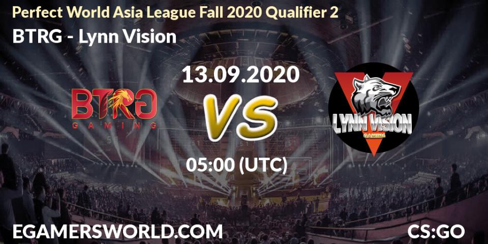 BTRG vs Lynn Vision: Betting TIp, Match Prediction. 13.09.20. CS2 (CS:GO), Perfect World Asia League Fall 2020 Qualifier 2