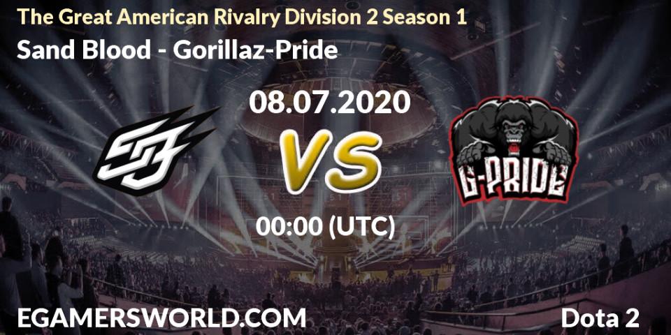 Sand Blood vs Gorillaz-Pride: Betting TIp, Match Prediction. 08.07.20. Dota 2, The Great American Rivalry Division 2 Season 1