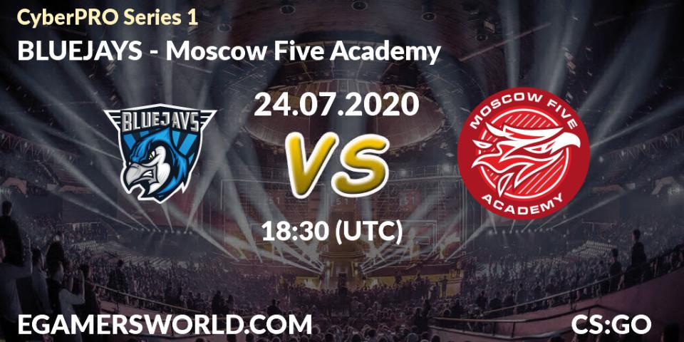 BLUEJAYS vs Moscow Five Academy: Betting TIp, Match Prediction. 24.07.2020 at 19:00. Counter-Strike (CS2), CyberPRO Series 1