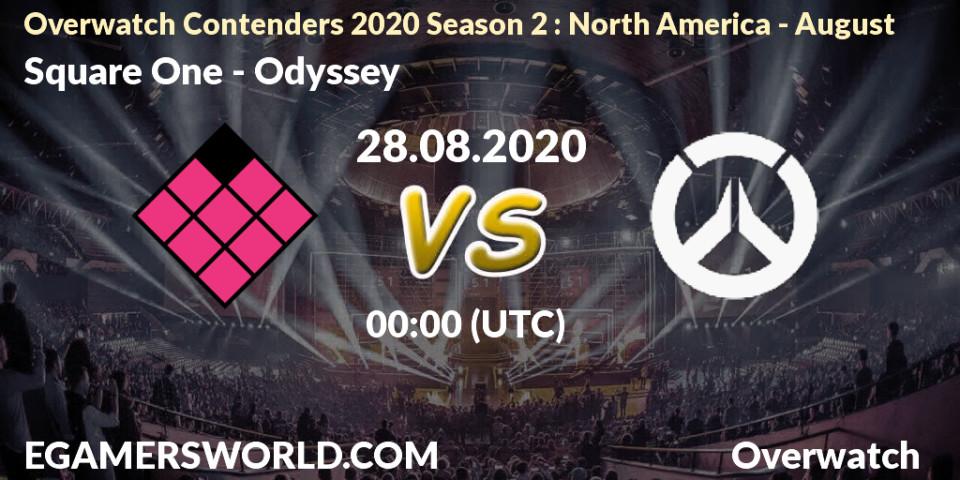 Square One vs Odyssey: Betting TIp, Match Prediction. 28.08.20. Overwatch, Overwatch Contenders 2020 Season 2: North America - August