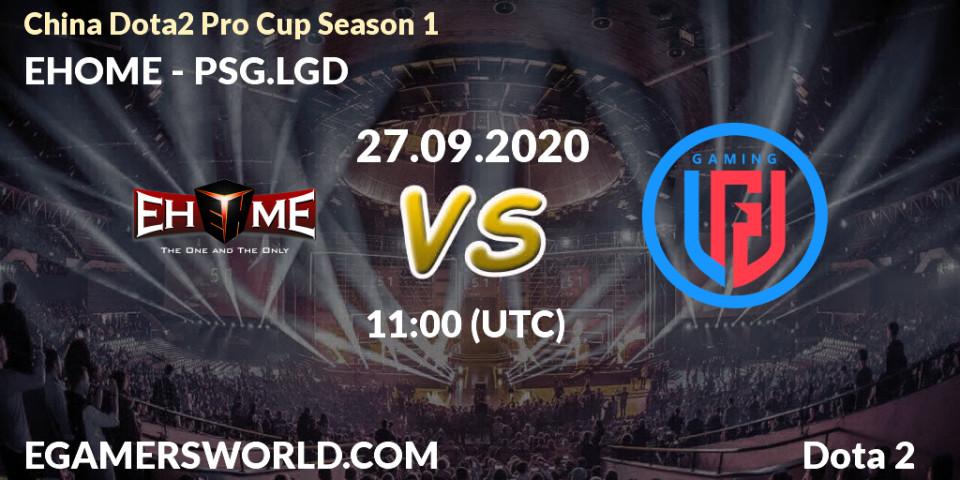 EHOME vs PSG.LGD: Betting TIp, Match Prediction. 27.09.2020 at 10:53. Dota 2, China Dota2 Pro Cup Season 1