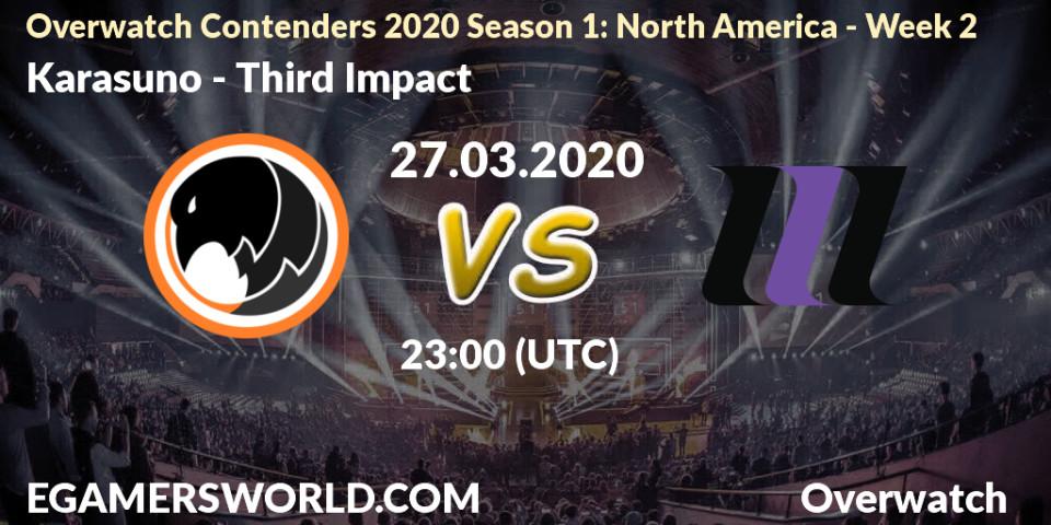 Karasuno vs Third Impact: Betting TIp, Match Prediction. 27.03.20. Overwatch, Overwatch Contenders 2020 Season 1: North America - Week 2