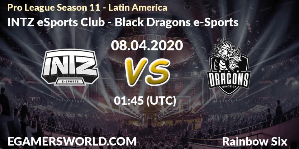 INTZ eSports Club vs Black Dragons e-Sports: Betting TIp, Match Prediction. 08.04.20. Rainbow Six, Pro League Season 11 - Latin America